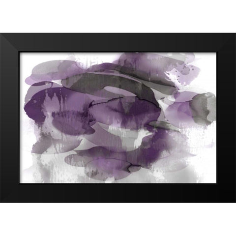 Amethyst Flow II Black Modern Wood Framed Art Print by Jett, Kristina