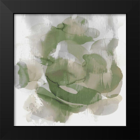 Green Flow II Black Modern Wood Framed Art Print by Jett, Kristina