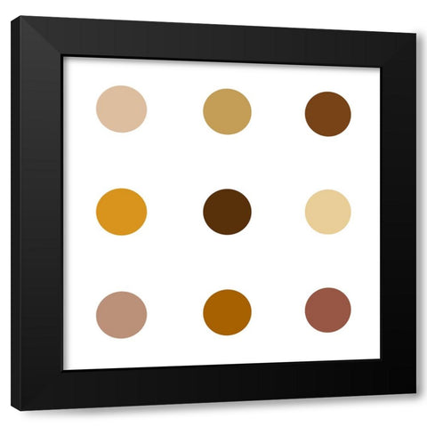 Circle Three Black Modern Wood Framed Art Print by Langdon, Karl