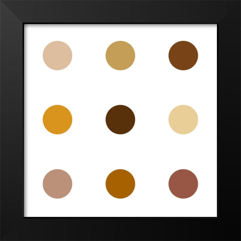 Circle Three Black Modern Wood Framed Art Print by Langdon, Karl