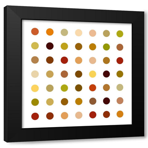 Circle Seven Black Modern Wood Framed Art Print by Langdon, Karl