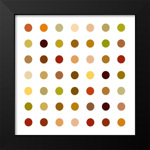 Circle Seven Black Modern Wood Framed Art Print by Langdon, Karl