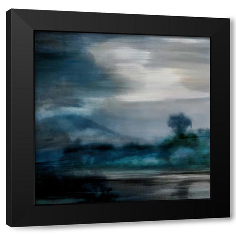 Cerulean Dawn I Black Modern Wood Framed Art Print by Corbin, Kelly