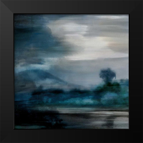 Cerulean Dawn I Black Modern Wood Framed Art Print by Corbin, Kelly