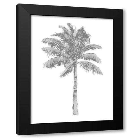 Palm Gray I Black Modern Wood Framed Art Print by Blake, Madeline