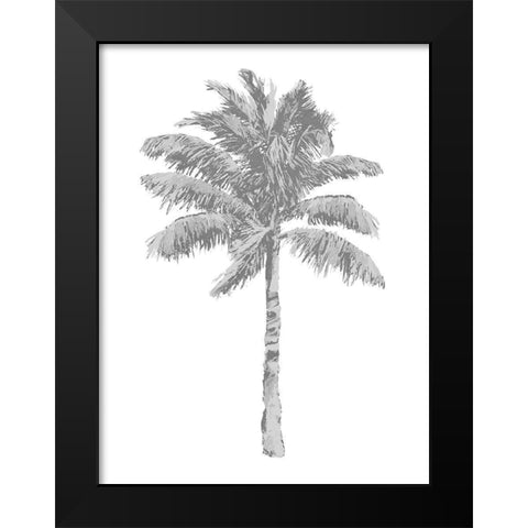 Palm Gray I Black Modern Wood Framed Art Print by Blake, Madeline
