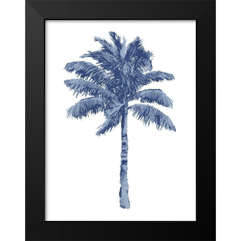 Palm Blue I Black Modern Wood Framed Art Print by Blake, Madeline