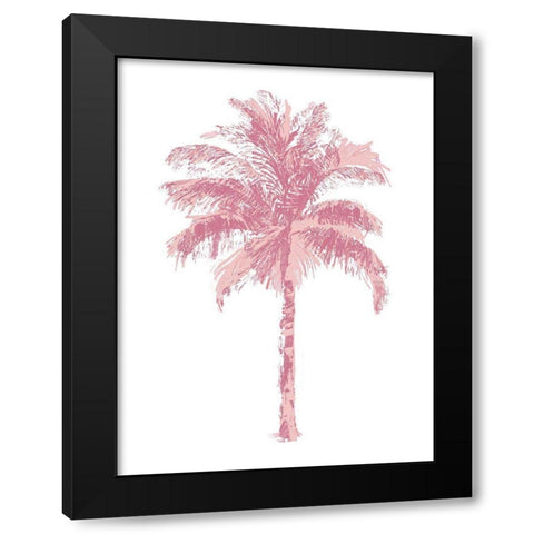 Palm Pink II Black Modern Wood Framed Art Print by Blake, Madeline