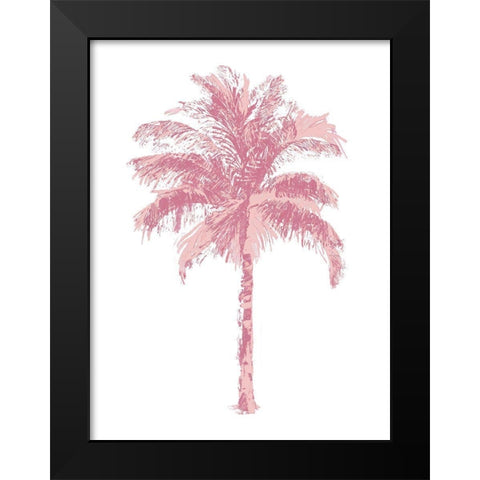 Palm Pink II Black Modern Wood Framed Art Print by Blake, Madeline