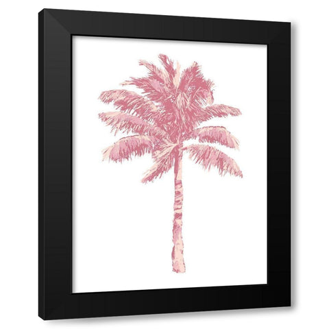 Palm Pink I Black Modern Wood Framed Art Print by Blake, Madeline
