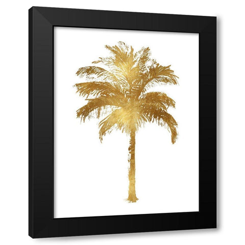 Palm Gold II Black Modern Wood Framed Art Print by Blake, Madeline