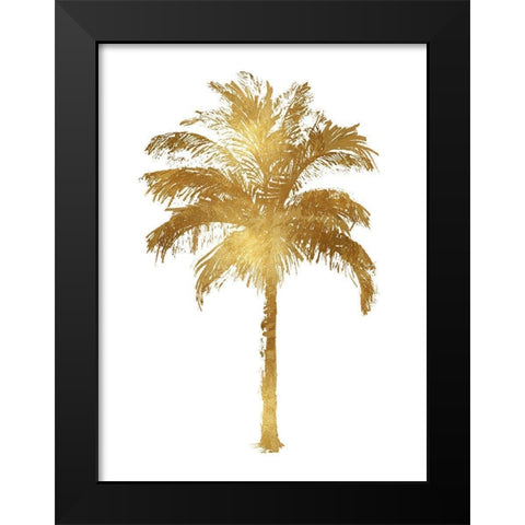 Palm Gold II Black Modern Wood Framed Art Print by Blake, Madeline