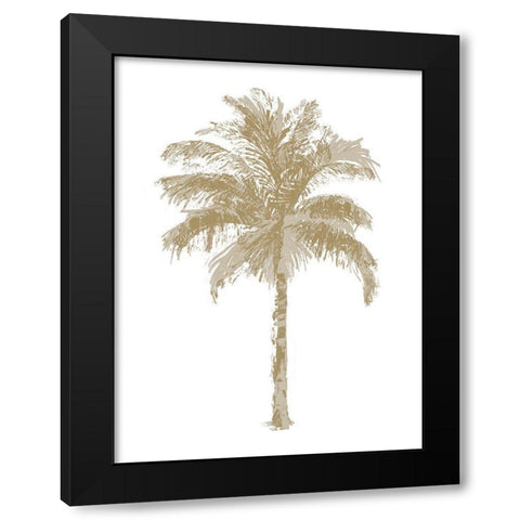 Palm Natural II Black Modern Wood Framed Art Print with Double Matting by Blake, Madeline