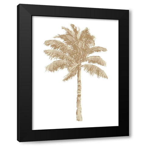 Palm Natural I Black Modern Wood Framed Art Print with Double Matting by Blake, Madeline