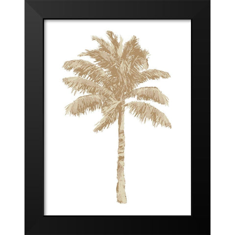 Palm Natural I Black Modern Wood Framed Art Print by Blake, Madeline