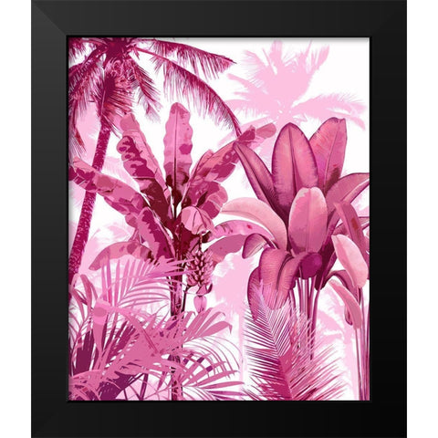 Palm Forest Pink I Black Modern Wood Framed Art Print by Blake, Madeline