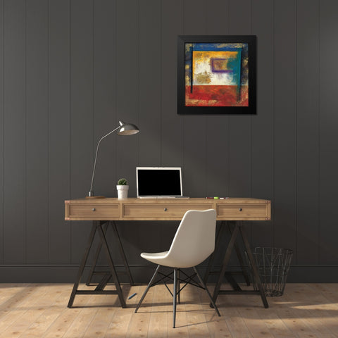 Interlude I Black Modern Wood Framed Art Print by Roberts, Kati