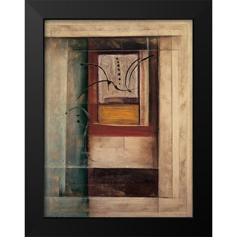 Morgan II Black Modern Wood Framed Art Print by Roberts, Kati