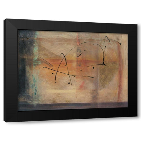 Cross Road I Black Modern Wood Framed Art Print by Roberts, Kati