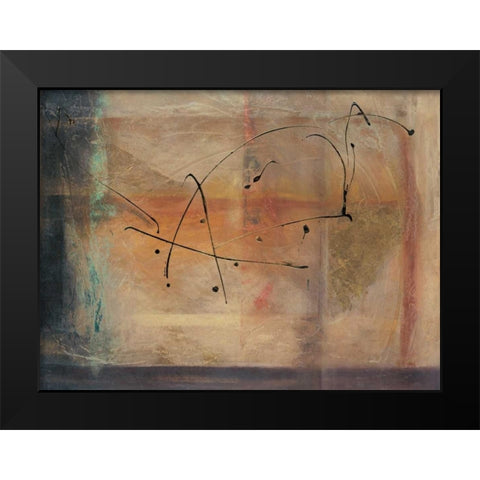 Cross Road I Black Modern Wood Framed Art Print by Roberts, Kati