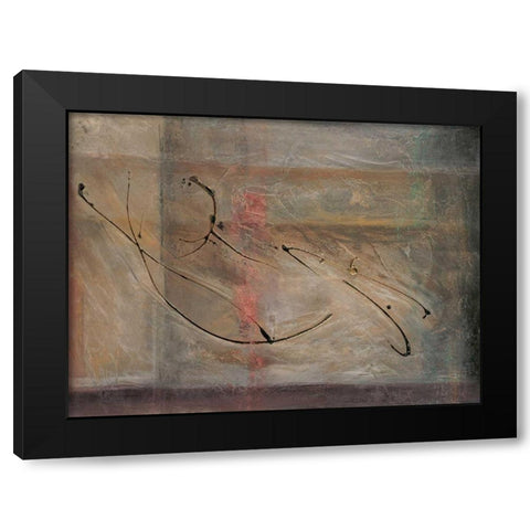 Cross Road II Black Modern Wood Framed Art Print with Double Matting by Roberts, Kati