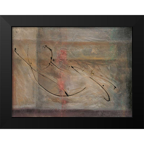 Cross Road II Black Modern Wood Framed Art Print by Roberts, Kati