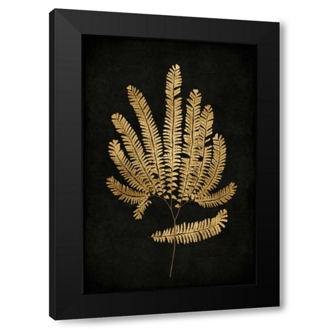 Golden Nature II Black Modern Wood Framed Art Print with Double Matting by Bennett, Kate