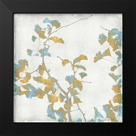 Ginko Branches II Black Modern Wood Framed Art Print by Bennett, Kate