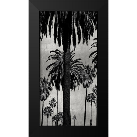 Palms with Silver I Black Modern Wood Framed Art Print by Bennett, Kate