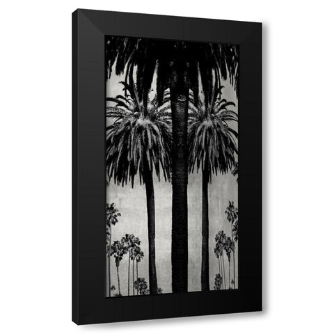 Palms with Silver II Black Modern Wood Framed Art Print by Bennett, Kate