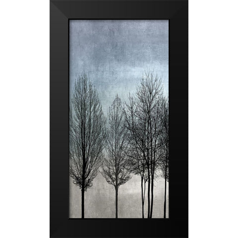 Tree Silhouette I Black Modern Wood Framed Art Print by Bennett, Kate