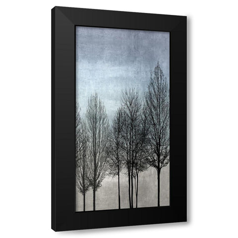 Tree Silhouette III Black Modern Wood Framed Art Print with Double Matting by Bennett, Kate