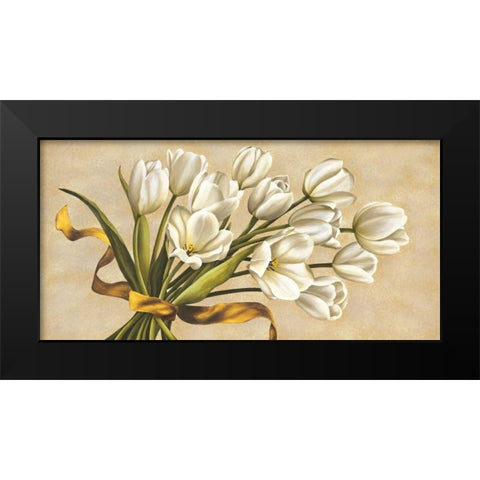 Bouquet perla Black Modern Wood Framed Art Print by Corradini, Lisa