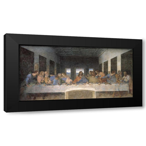 L ultima cena Black Modern Wood Framed Art Print by Da Vinci, Leonardo