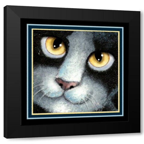 Boys Night Out (Detail Yellow) Black Modern Wood Framed Art Print with Double Matting by Seeley, Laura