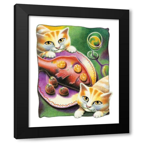 Chardonnay Black Modern Wood Framed Art Print with Double Matting by Seeley, Laura