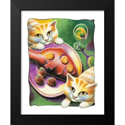 Chardonnay Black Modern Wood Framed Art Print by Seeley, Laura