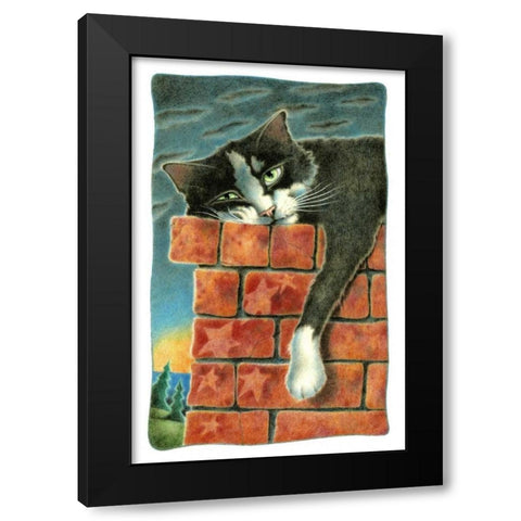 Chimney Sweep Black Modern Wood Framed Art Print with Double Matting by Seeley, Laura