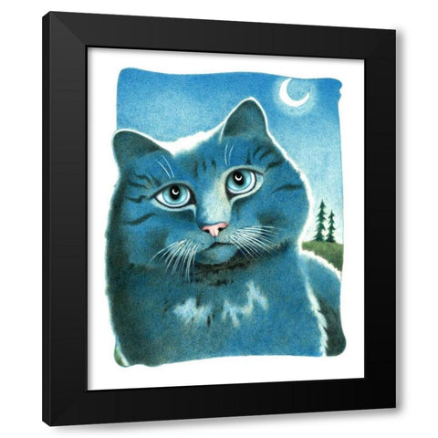 Chrystal Wisdom Black Modern Wood Framed Art Print by Seeley, Laura