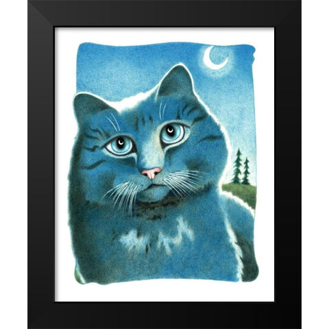 Chrystal Wisdom Black Modern Wood Framed Art Print by Seeley, Laura