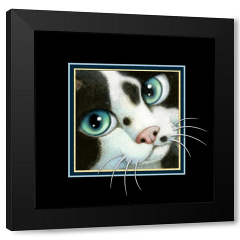 Cookies and Cream (Detail Aqua Black Modern Wood Framed Art Print with Double Matting by Seeley, Laura