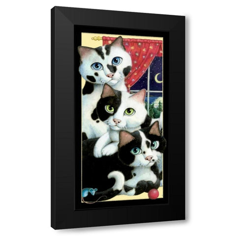 Cookies and Cream (Trio) Black Modern Wood Framed Art Print with Double Matting by Seeley, Laura