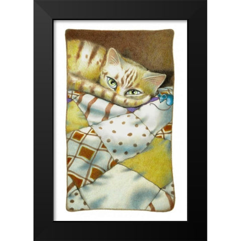 Daydreams (with Mouse) Black Modern Wood Framed Art Print by Seeley, Laura