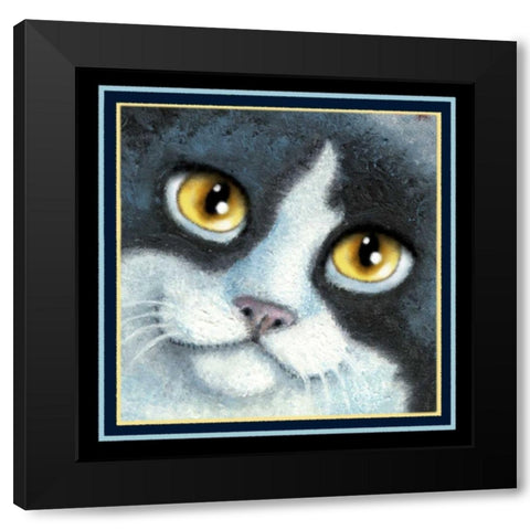 Dinner and a Movie (Detail Yel Black Modern Wood Framed Art Print with Double Matting by Seeley, Laura