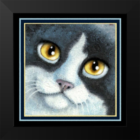 Dinner and a Movie (Detail Yel Black Modern Wood Framed Art Print by Seeley, Laura