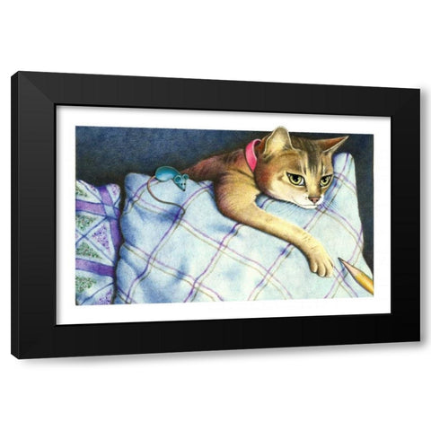 Drawn to You (with Mouse Black Modern Wood Framed Art Print with Double Matting by Seeley, Laura