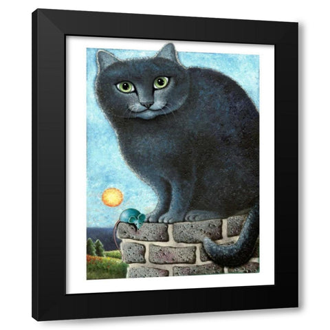 Ebonys Peak (with Mouse) Black Modern Wood Framed Art Print with Double Matting by Seeley, Laura