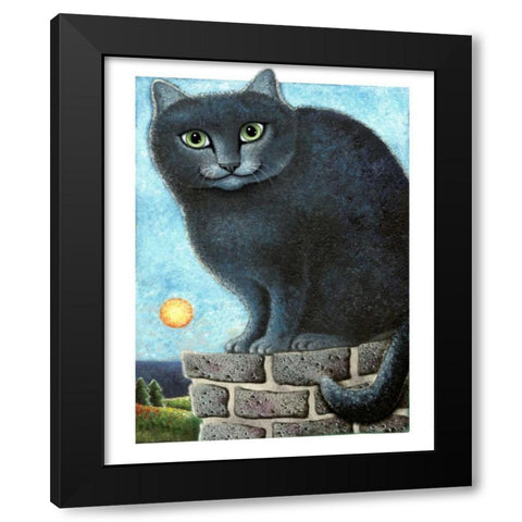Ebonys Peak Black Modern Wood Framed Art Print by Seeley, Laura