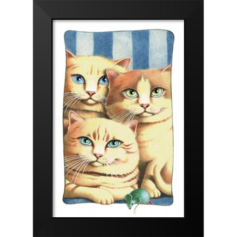 Family portrait Black Modern Wood Framed Art Print by Seeley, Laura