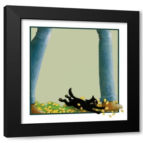 Fast Friends (no Verse) Black Modern Wood Framed Art Print by Seeley, Laura